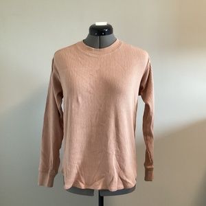 Uniqlo Rib Texture Long Sleeve